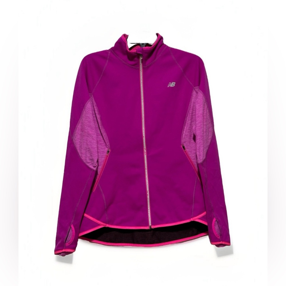 New Balance Jacket Women’s Size L Elite Zip Athletic Running Pink